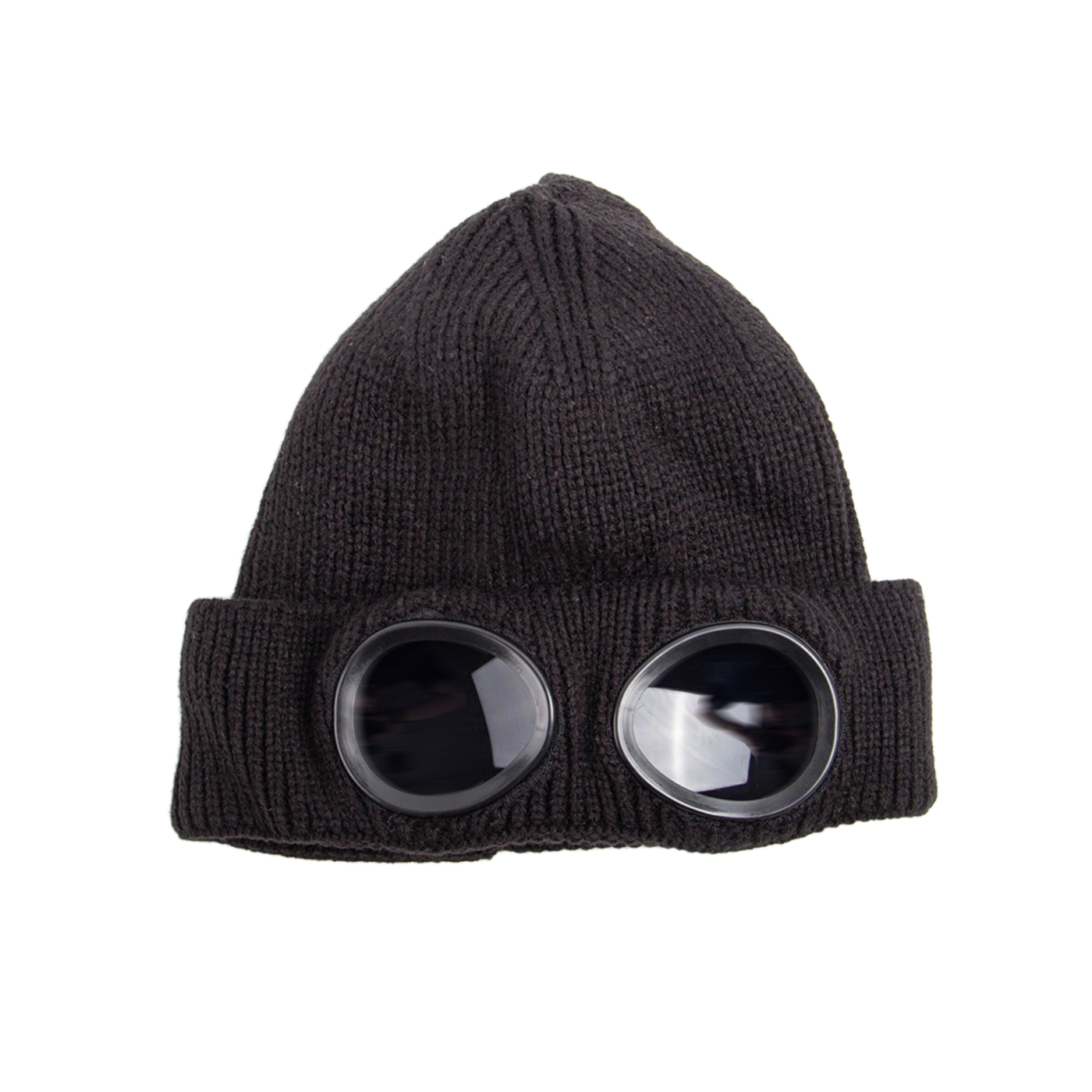Wool Knitted Goggles Beanie1