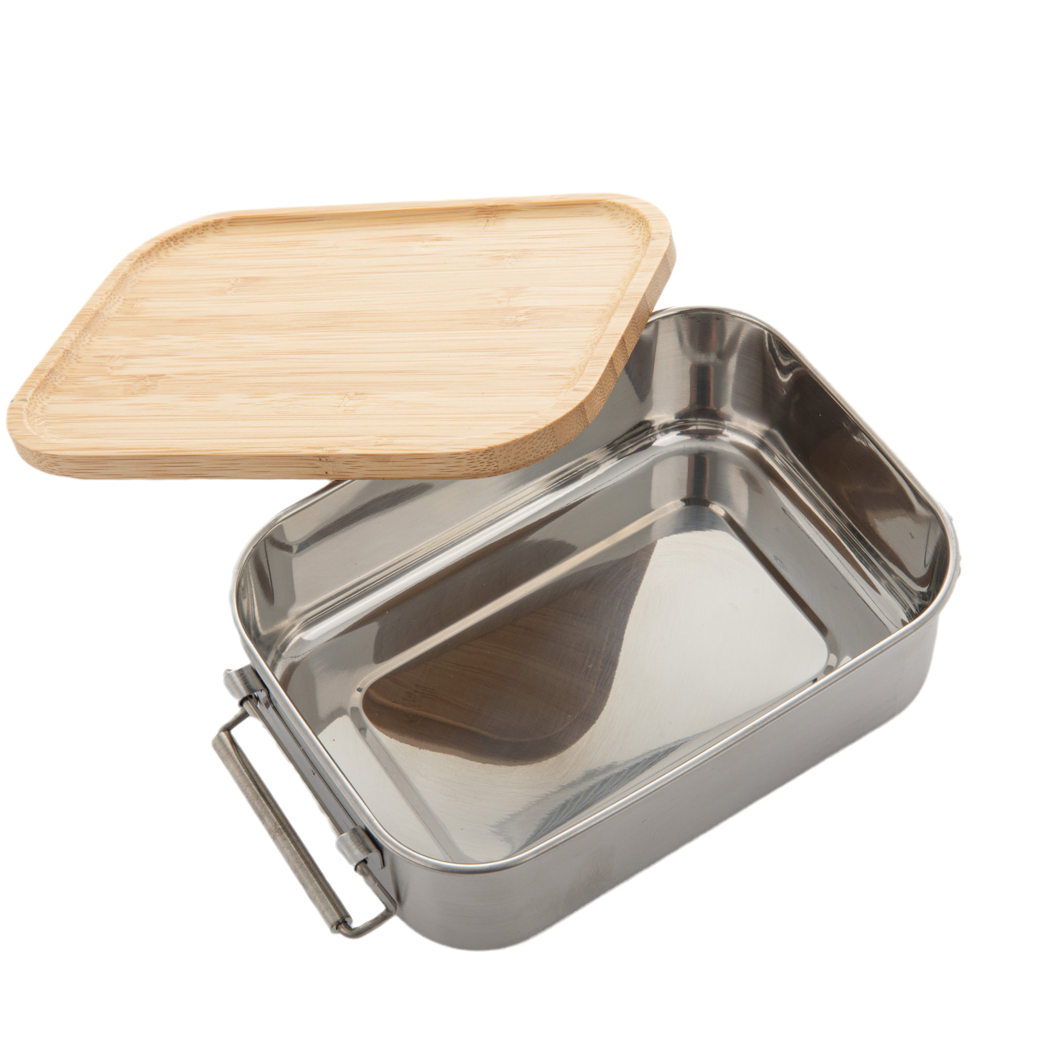 Promotional Stainless Steel Lunch Box With Bamboo Lid2