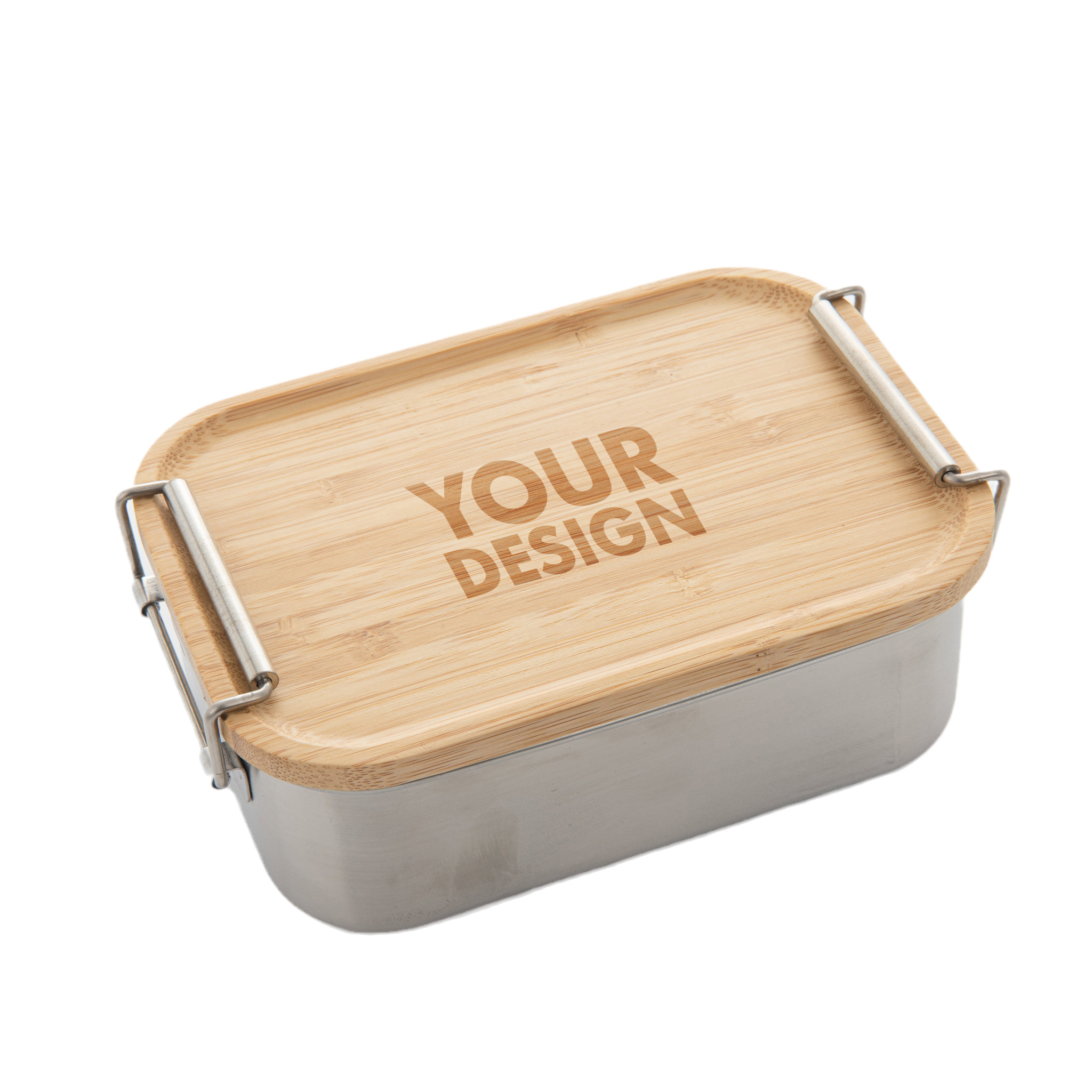 Promotional Stainless Steel Lunch Box With Bamboo Lid1