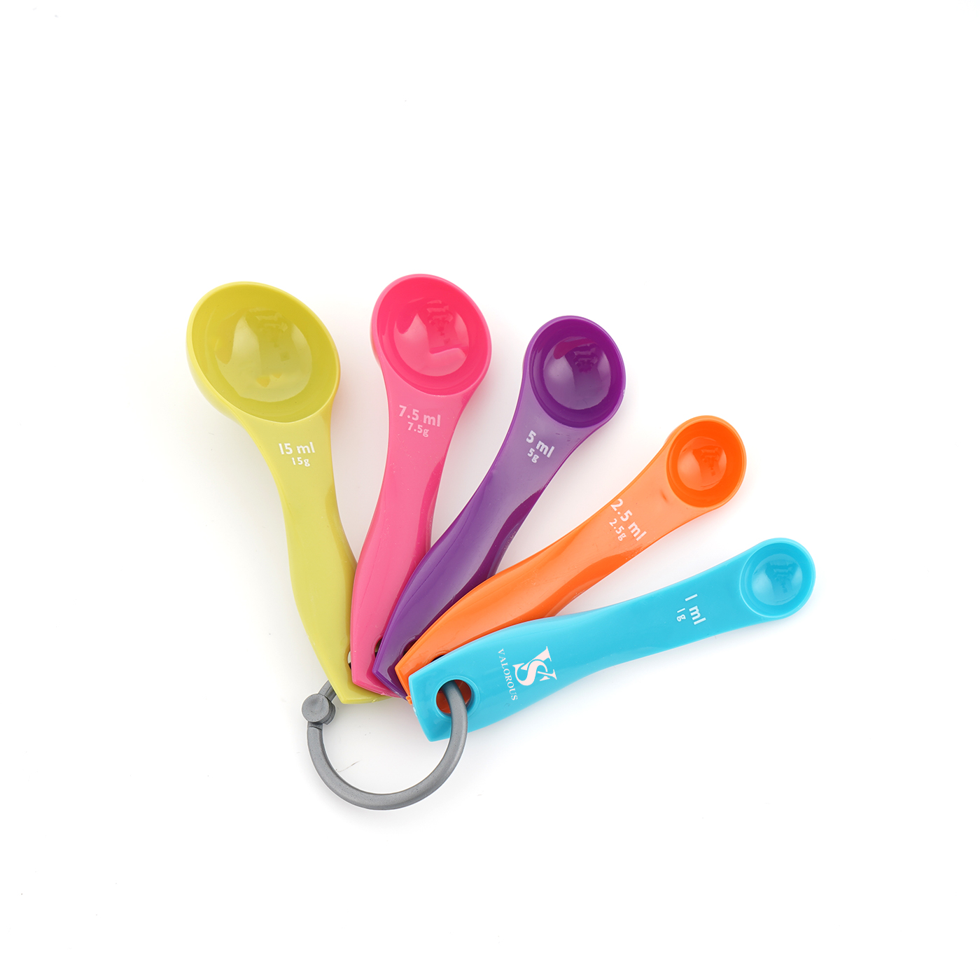 Colorful Plastic Measuring Spoons Set
