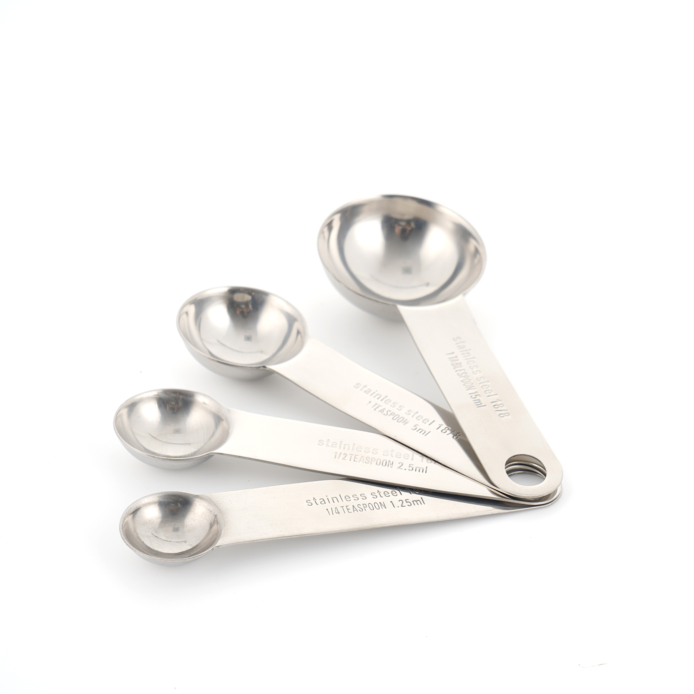 Kitchen Stainless Steel Metal Spoons Set