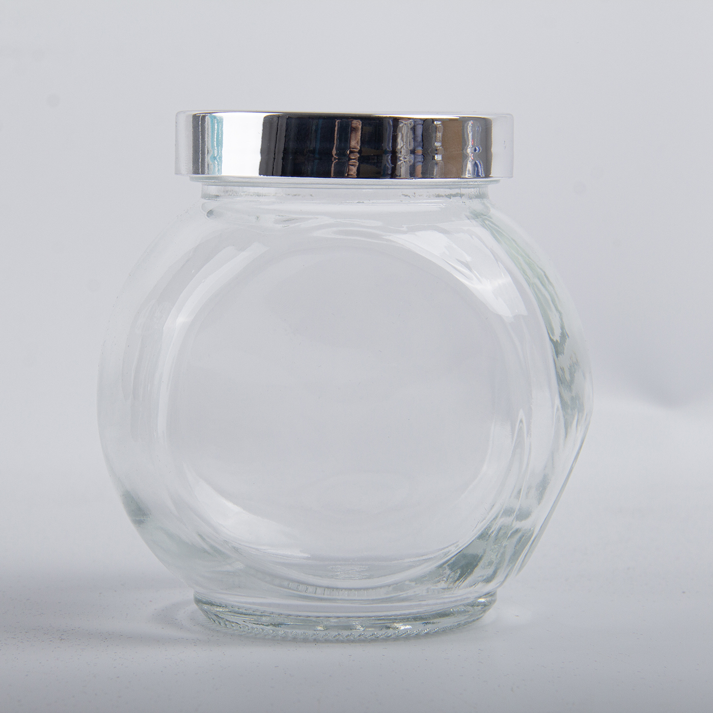 Custom 180ml Flat Drum Glass Jar2