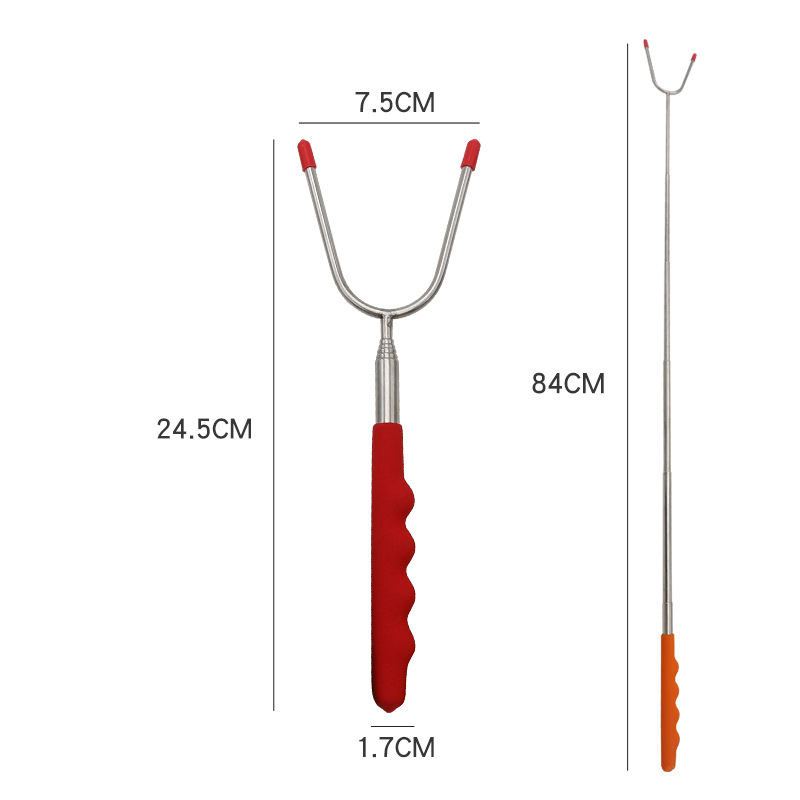Extendable BBQ Fork With PVC Handle1