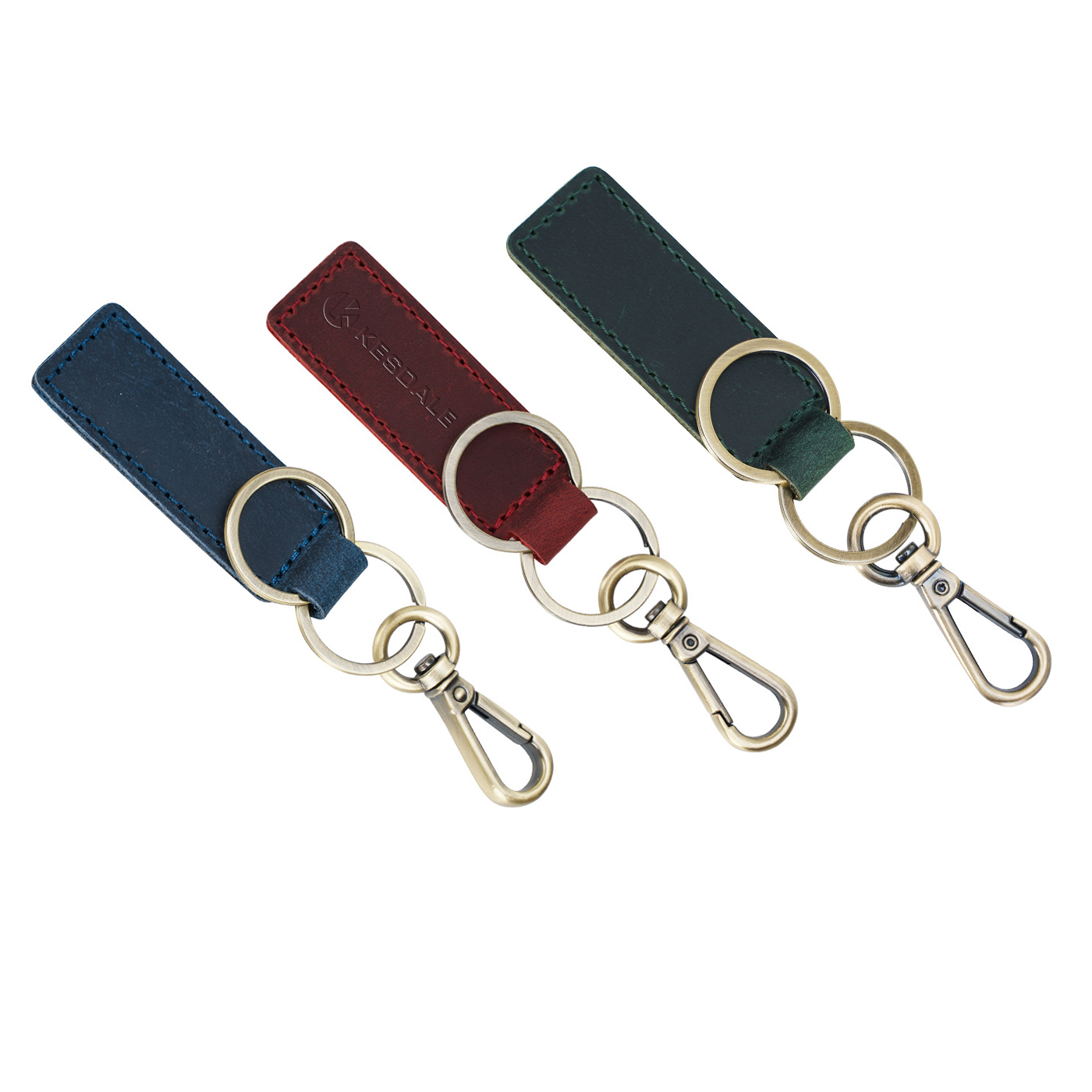 Custom Cowhide keychain1