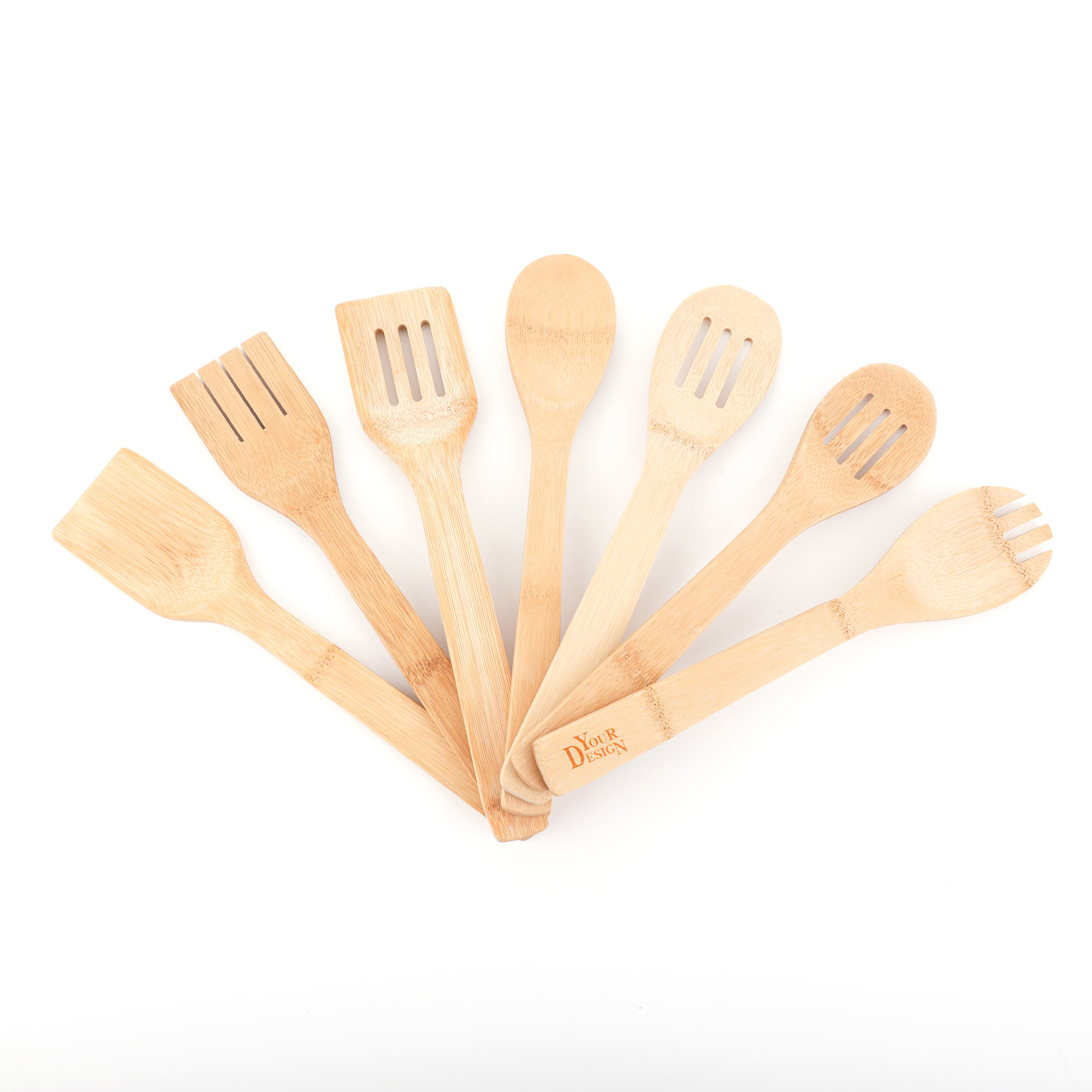 Kitchen Bamboo Cooking Spoons Set1