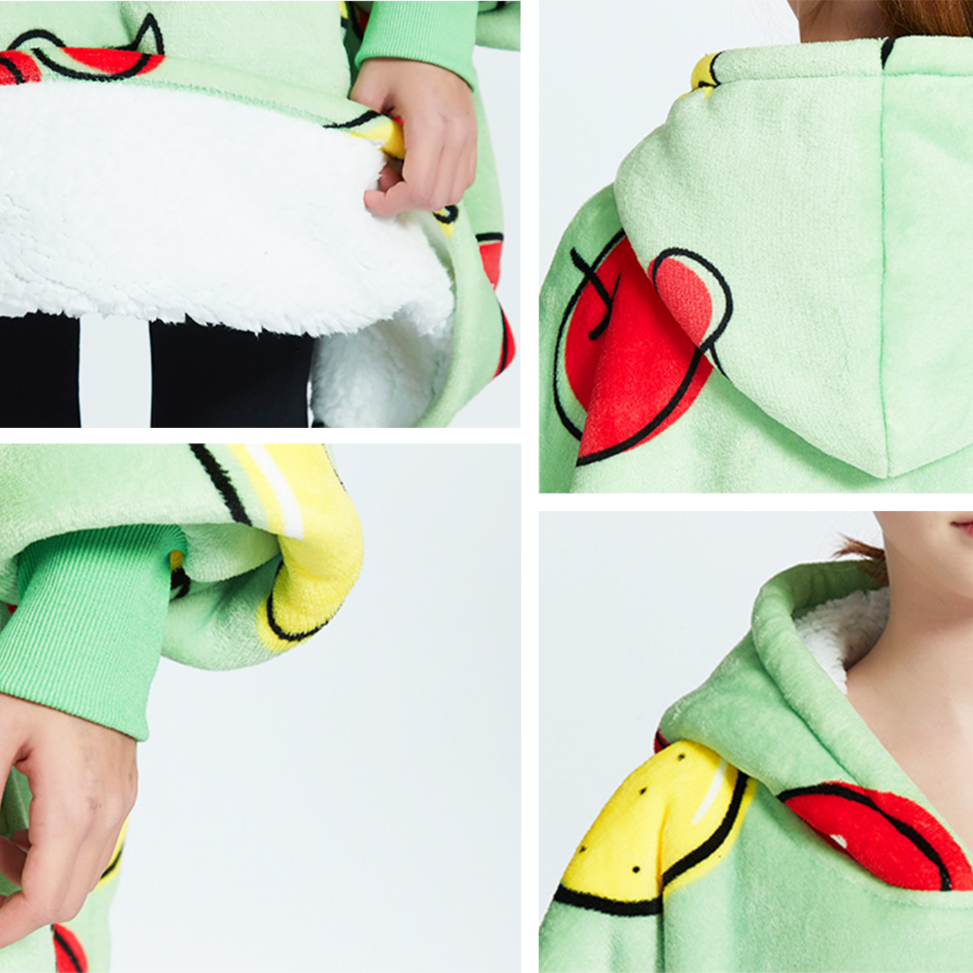 Custom Kids Wearable Blanket Hoodie1