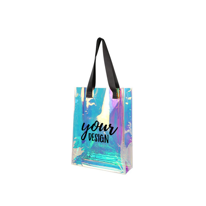 Custom Waterproof Holographic Tote Bag1