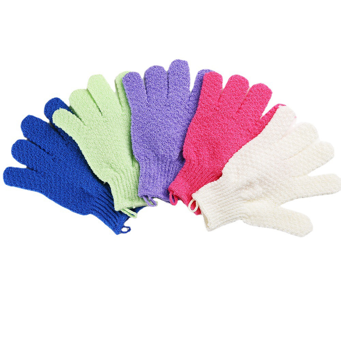 Shower Gloves With Hanging Loop