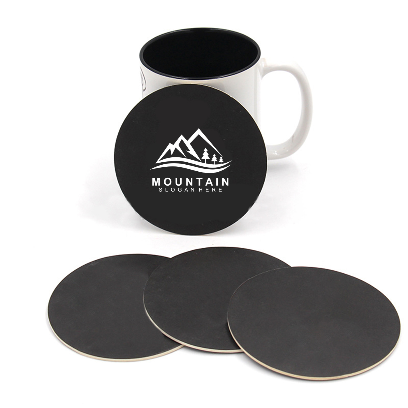 Round Personalized Paper Drink Coaster