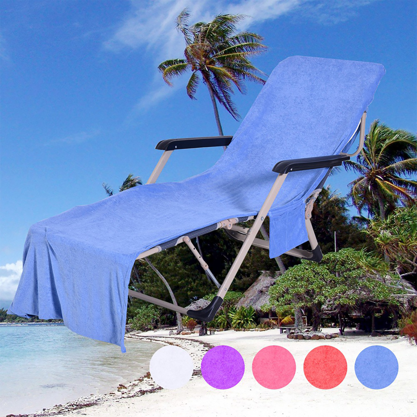 Custom Microfiber Beach Chair Cover Towel