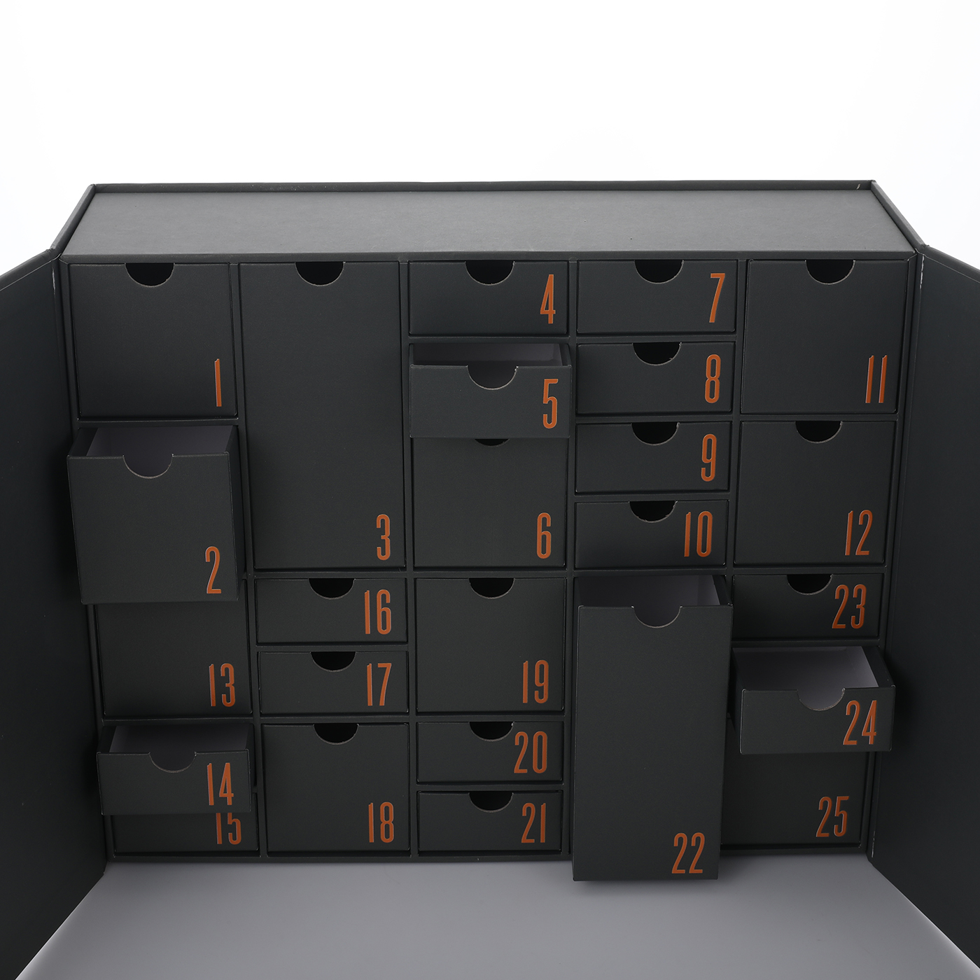 Custom Paper Advent Calendar Box with Drawers2