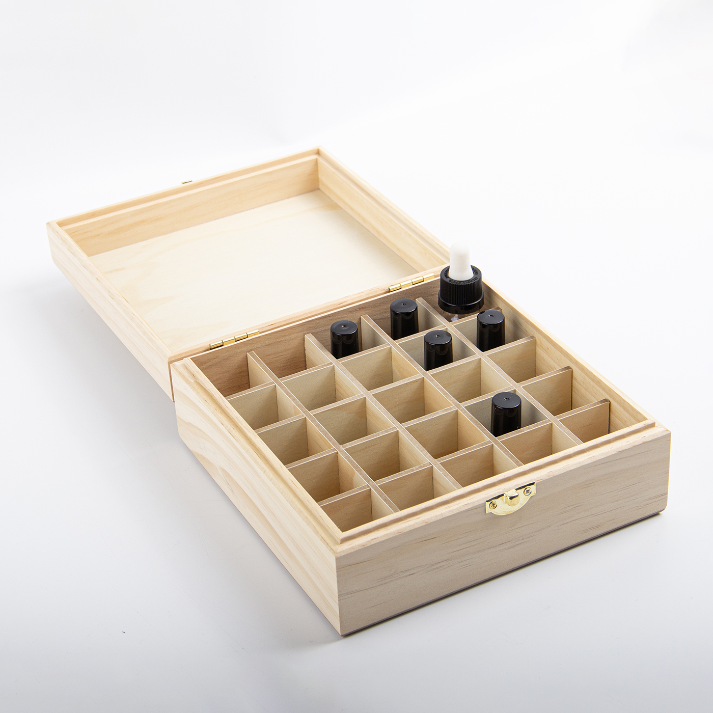 25 Slot Wooden Storage Box3