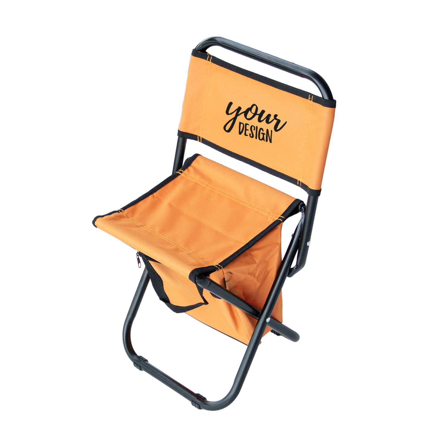 Folding Camping Stool With Cooler Bag1