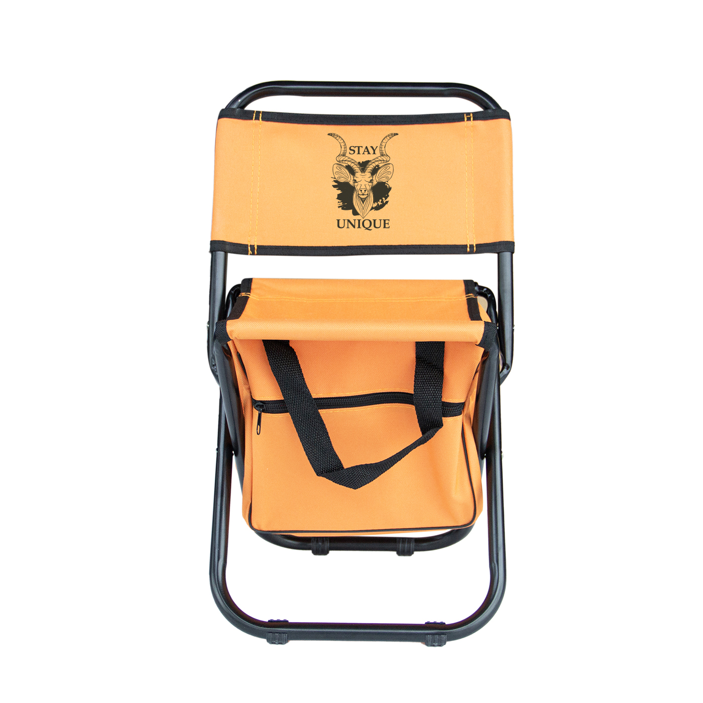 Folding Camping Stool With Cooler Bag