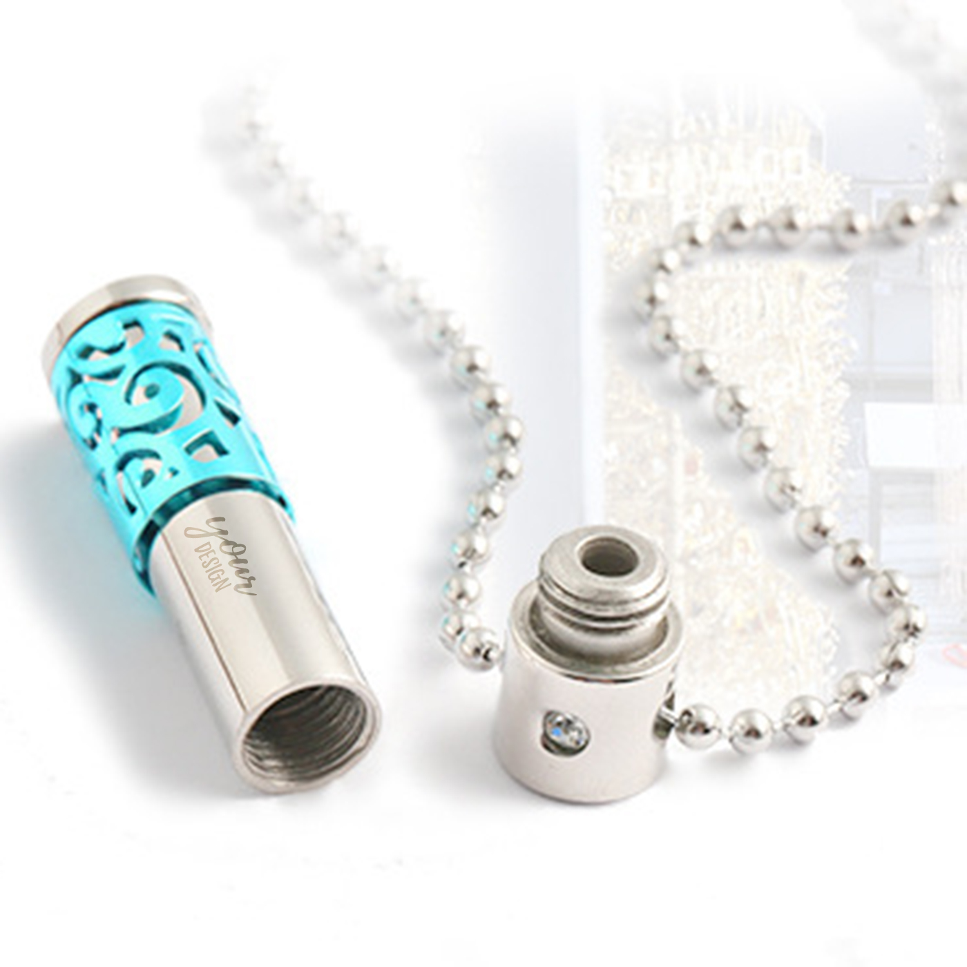 Personalized Perfume Bottle Pendant Necklace3