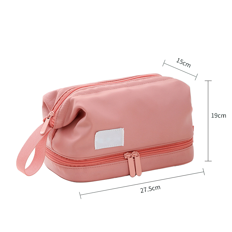 Portable Double Layer Cosmetic Bag2