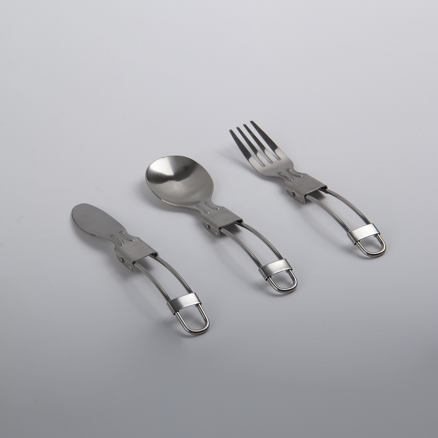 Camping Stainless Steel Folding Cutlery Set4
