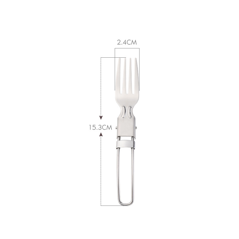 Camping Stainless Steel Folding Cutlery Set3