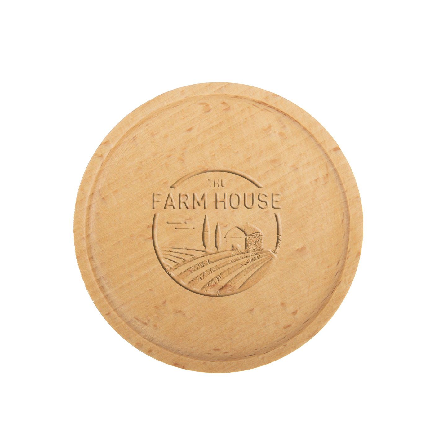 Custom Round Bamboo Coaster