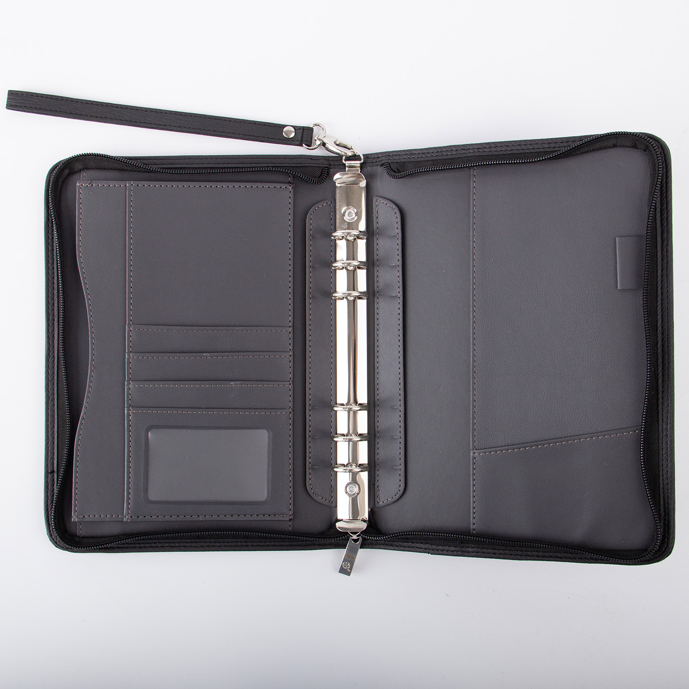 Personalized Leather Portfolio With Zipper4