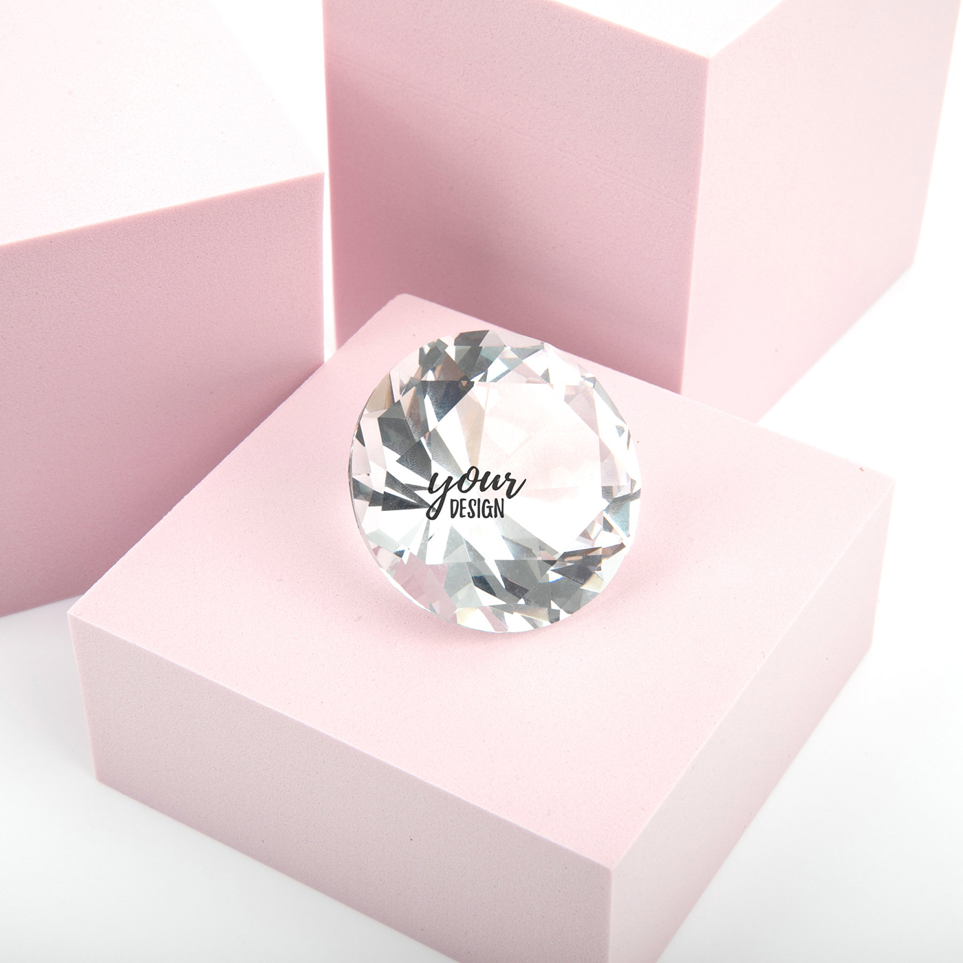 Personalized Crystal Diamond Paperweight1