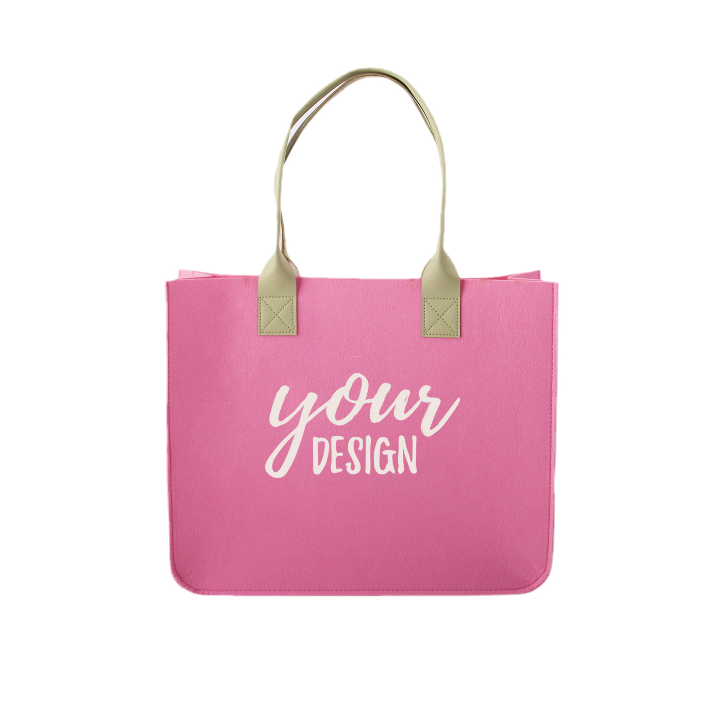 Personalized Felt Tote Bag With Handle1