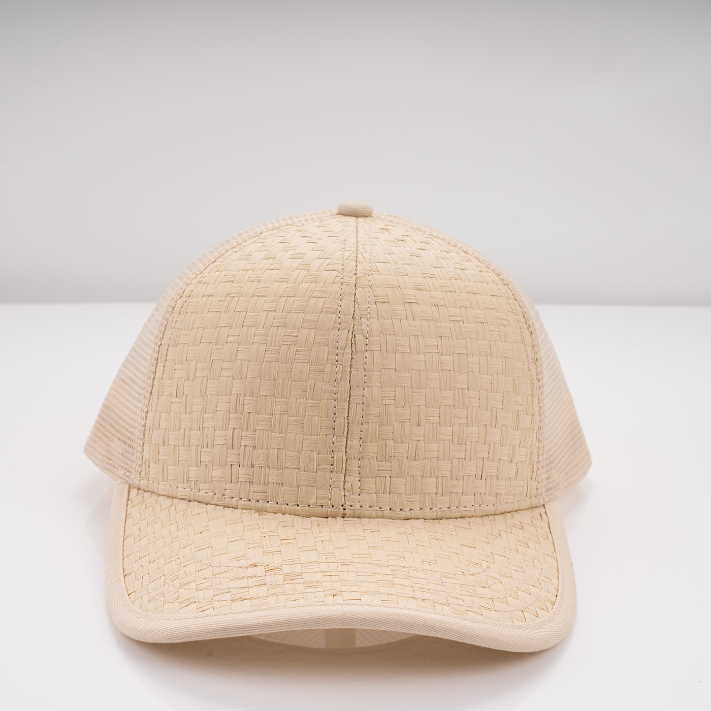 Structured Mesh Straw Trucker Cap3