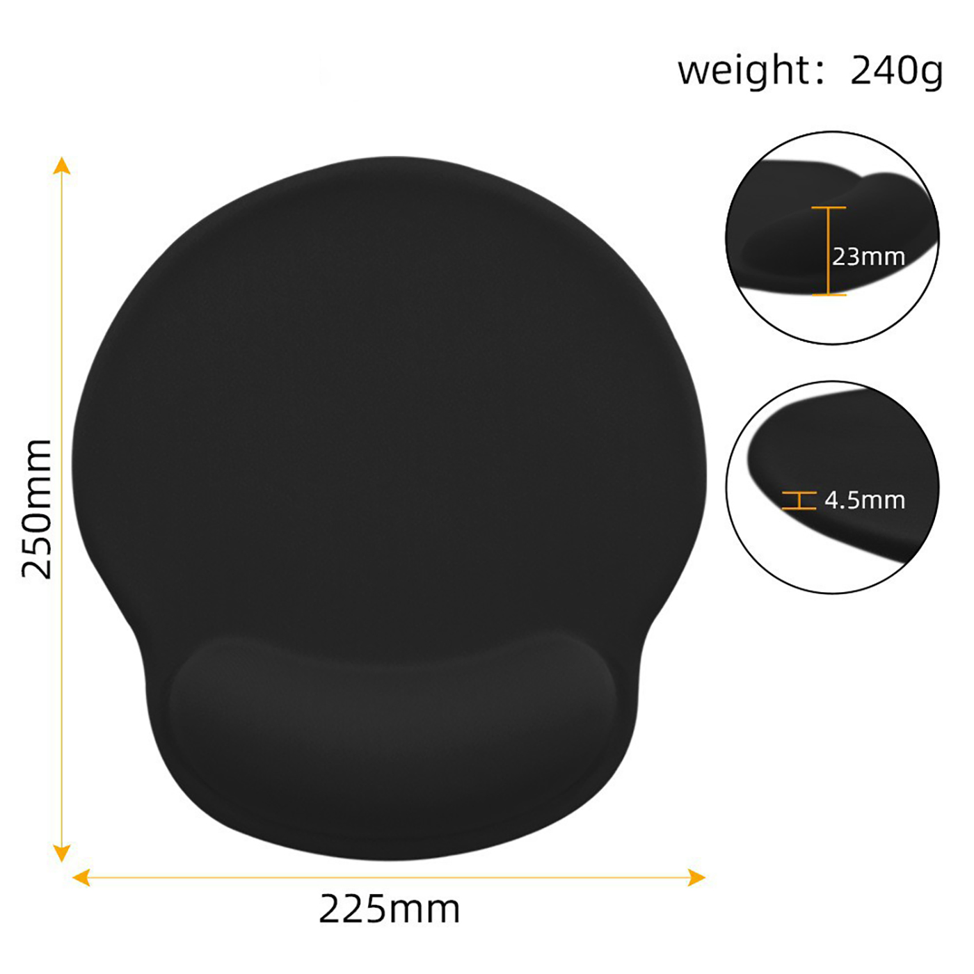 Office Mousepad With Gel Wrist Support3