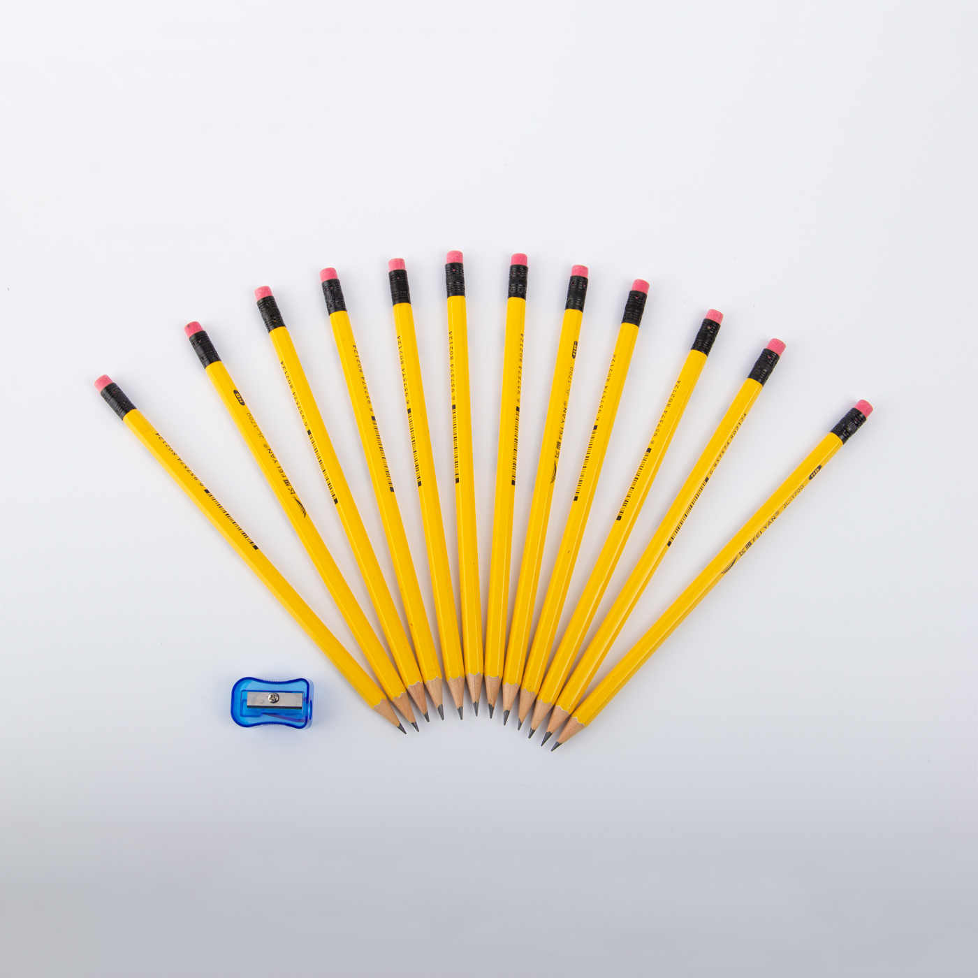 Custom Yellow Wooden Pencils With Sharpener3