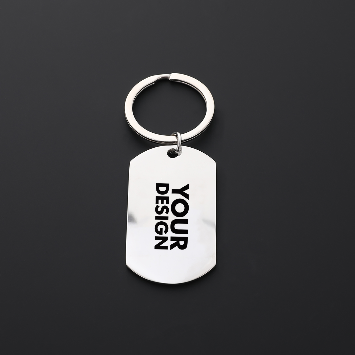 Engraved Stainless Steel Keychain2