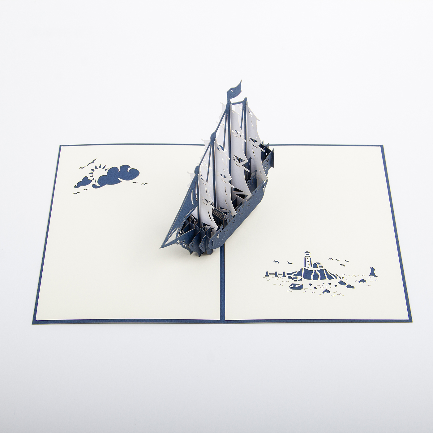 Custom Sailboat 3D Pop Up Card4