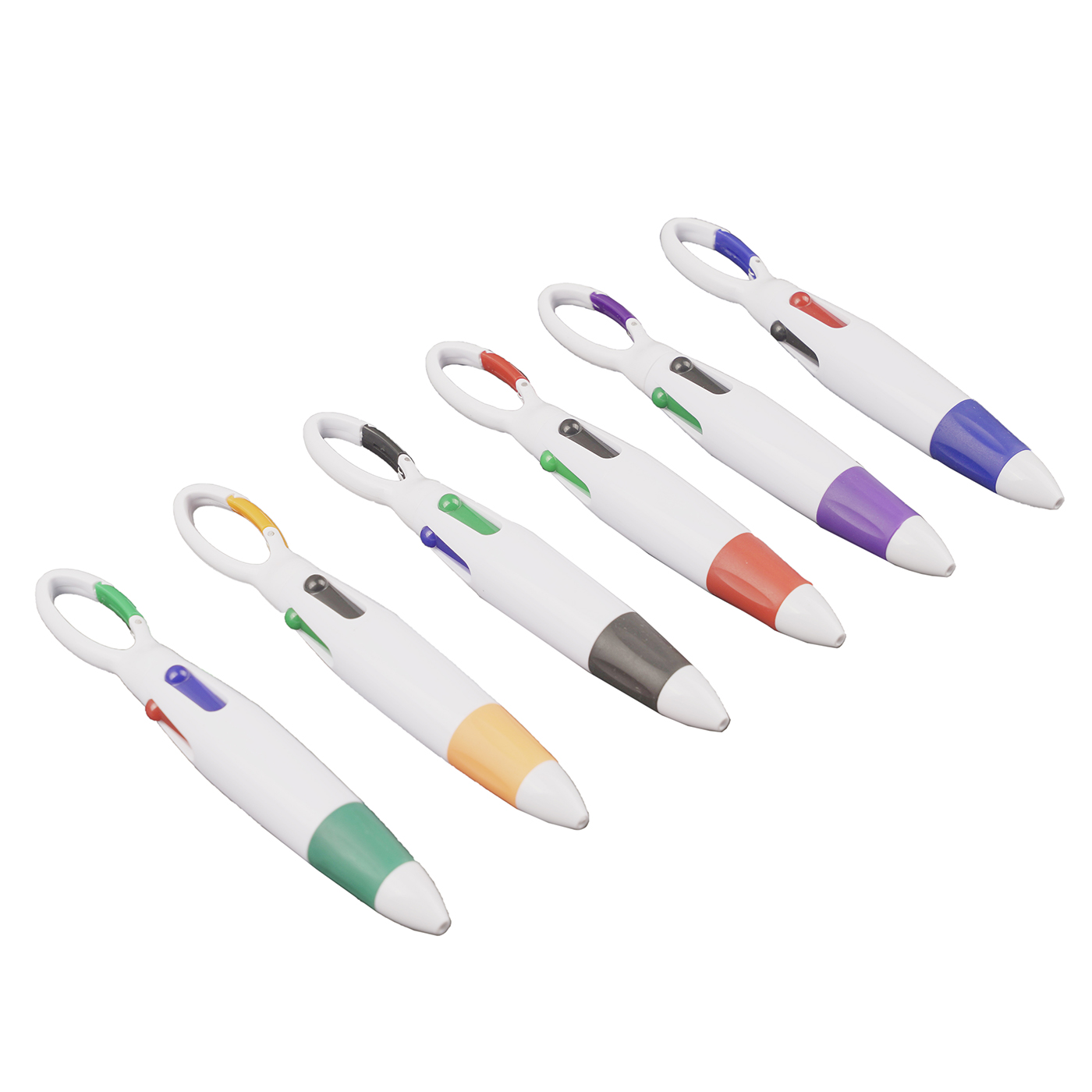 Plastic Carabiner Shuttle Pen