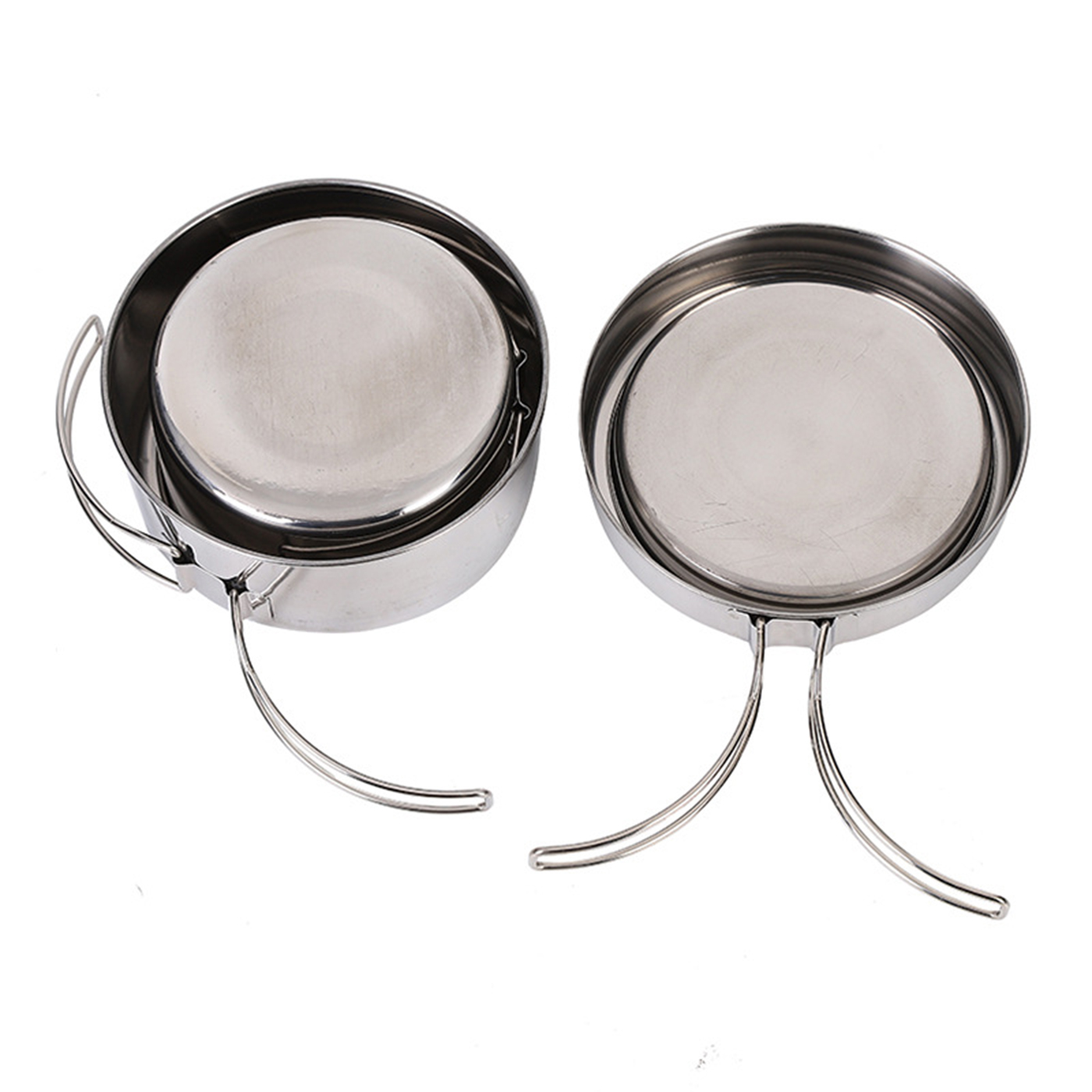 Stainless Steel Camping Cook Pot Set2
