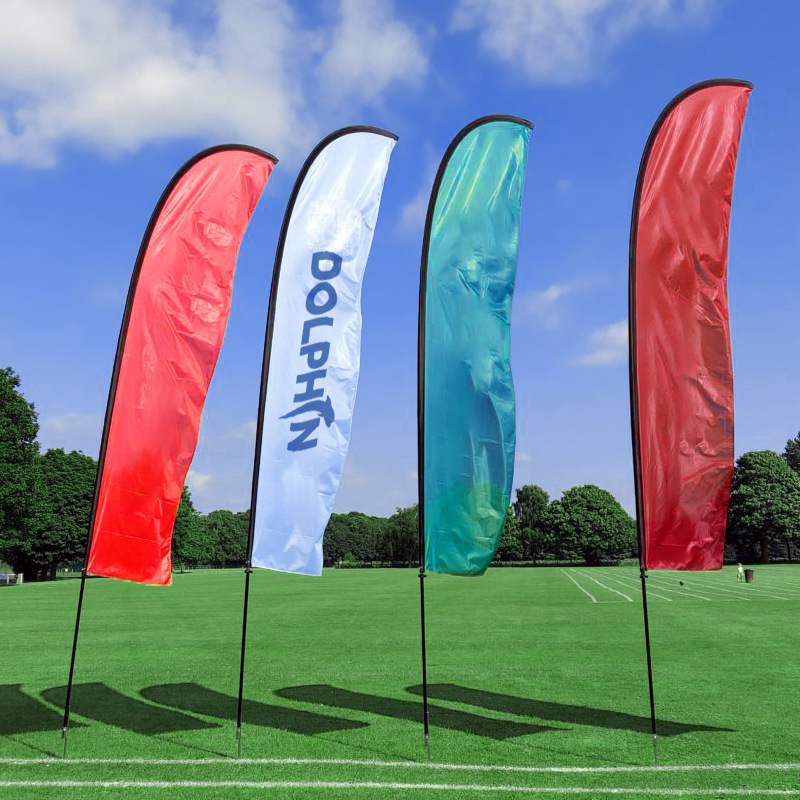 Promotional Knife Shape Blade Event Flag1