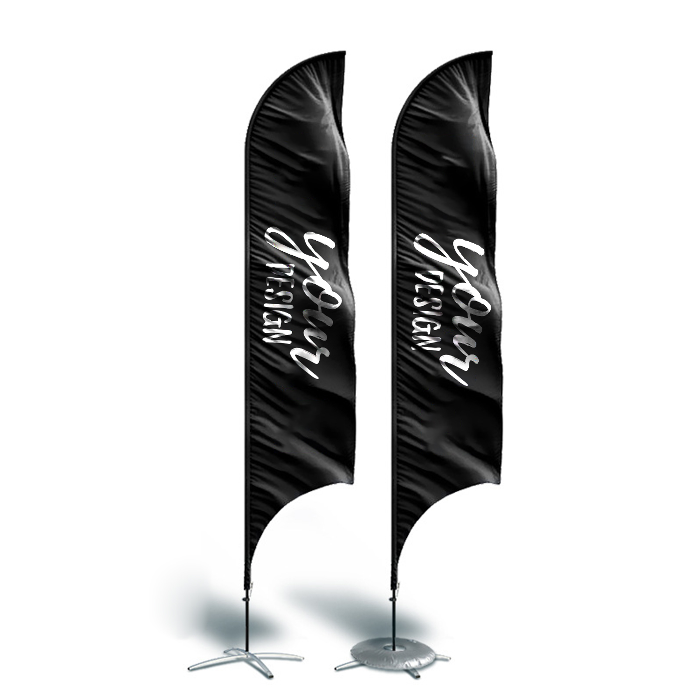 Promotional Knife Shape Blade Event Flag