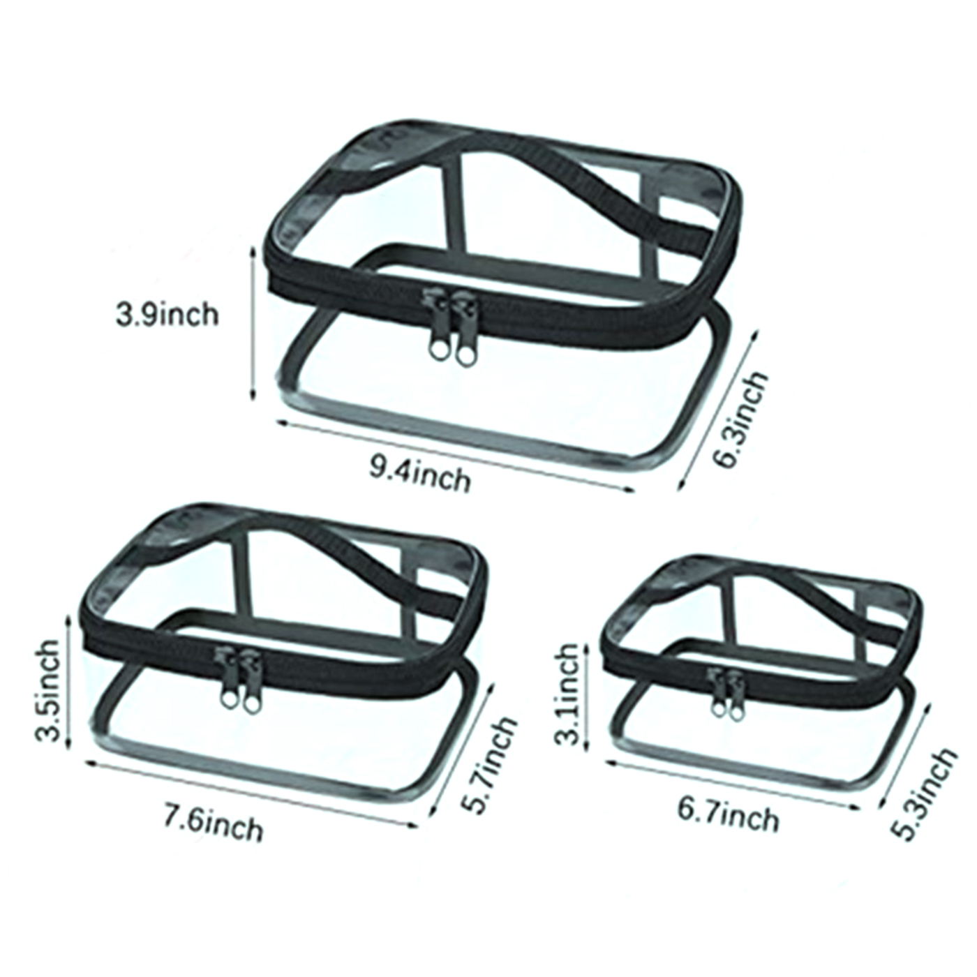 Portable Zippered Clear Makeup Bag3