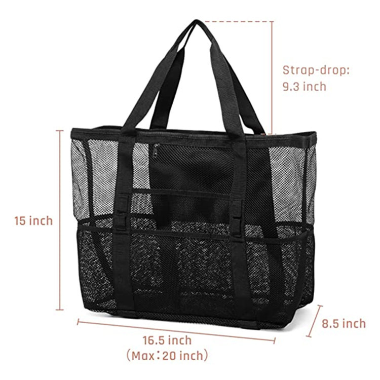 Large Mesh Sandproof Beach Bag2