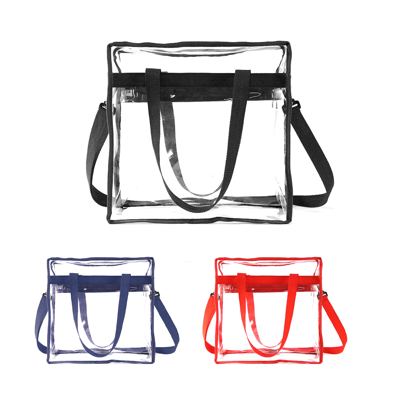 Promotional Clear Tote Bag With Zipper1