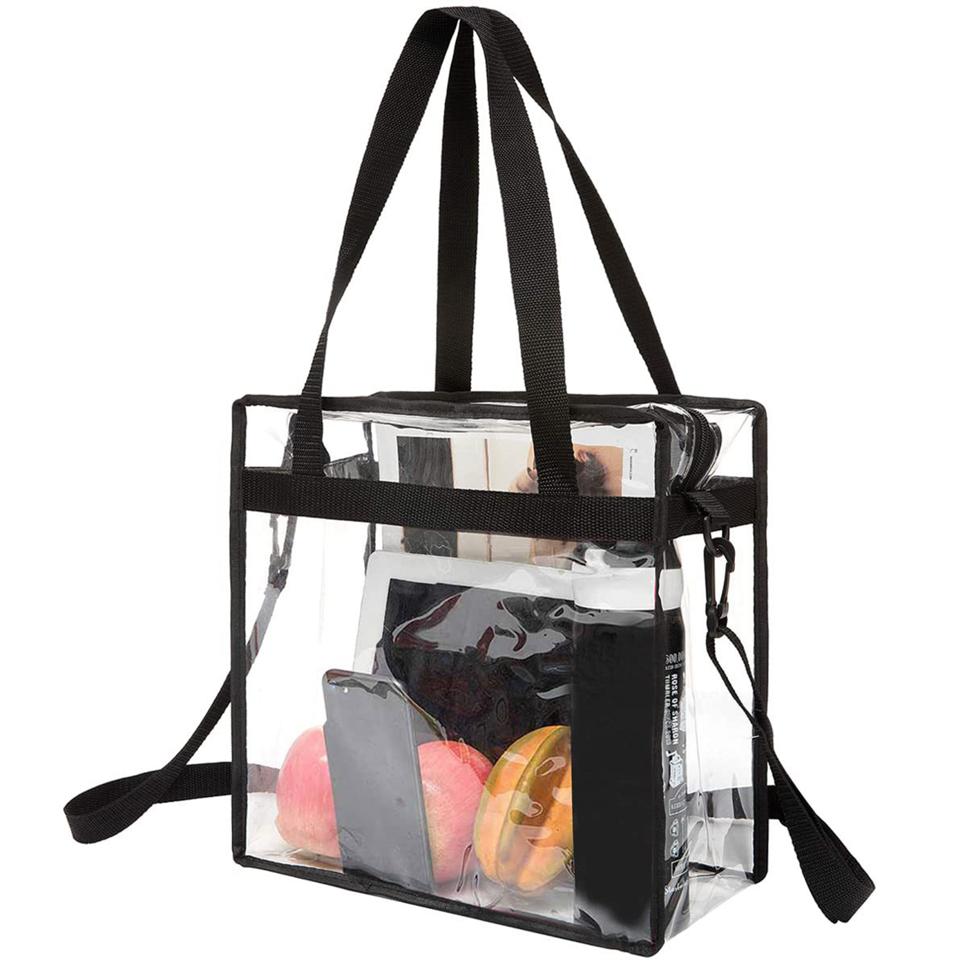 Promotional Clear Zippered Tote Bag1