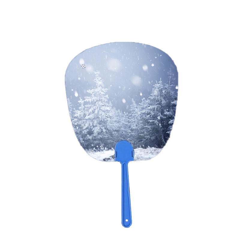 Promotional Handheld Plastic Round Fan1