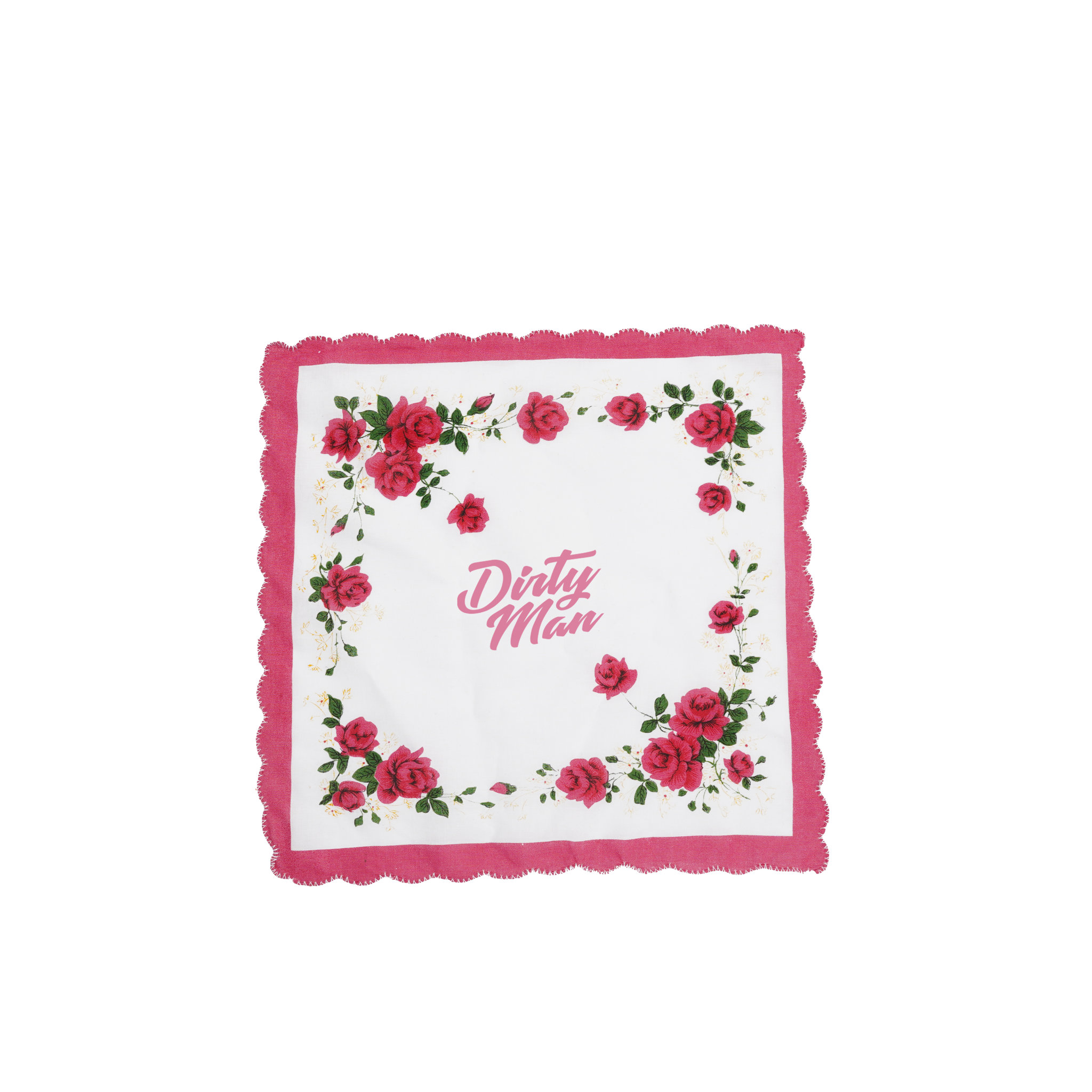 Vintage Floral Cotton Handkerchief