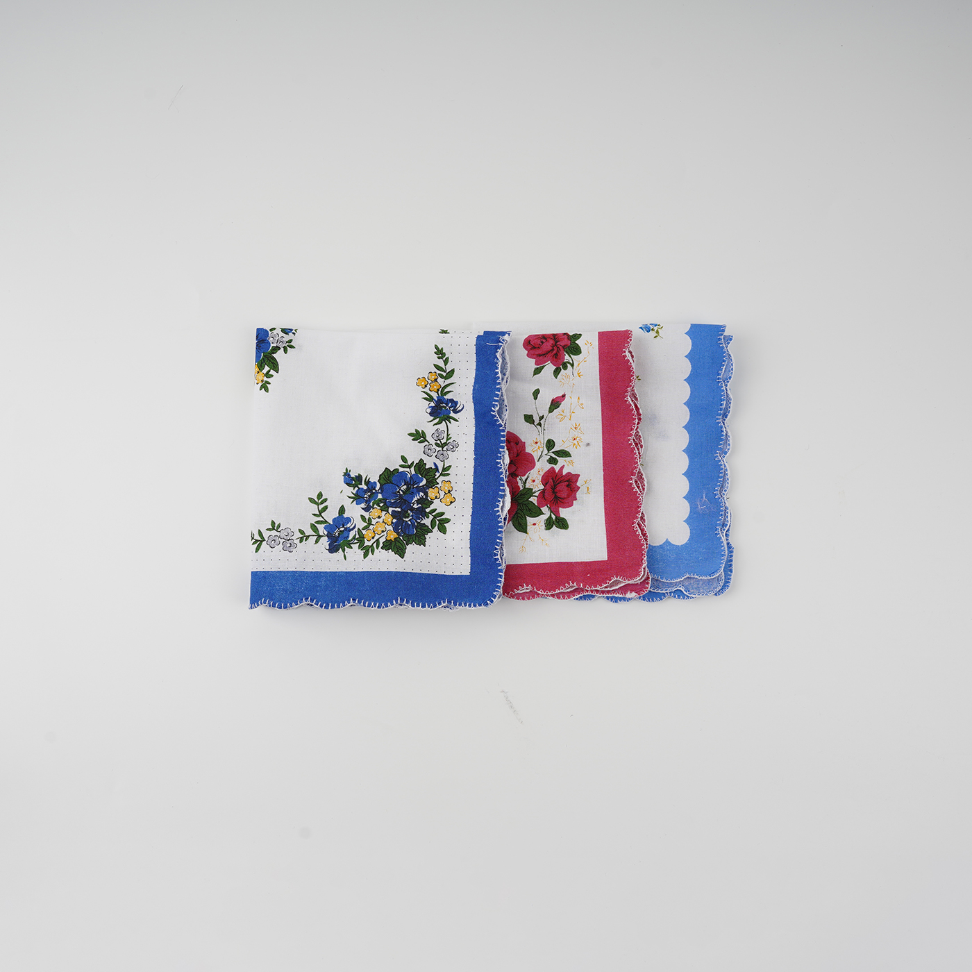 Women Vintage Floral Soft Handkerchief3