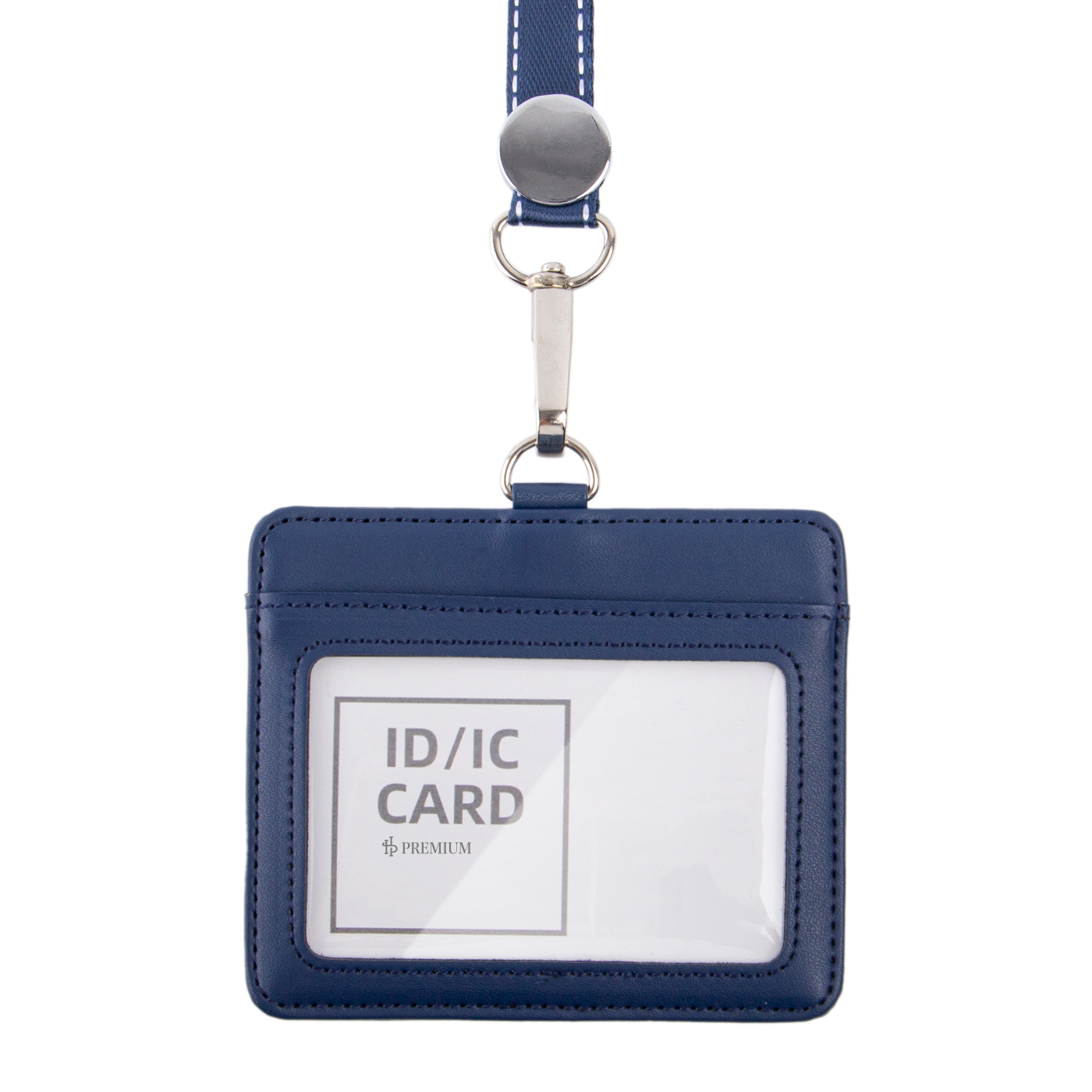 Horizontal Leather ID Badge Holder1
