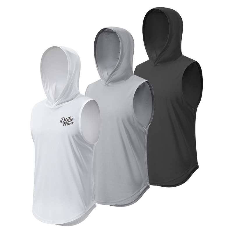 Custom Men's Sleeveless Gym Hoodies