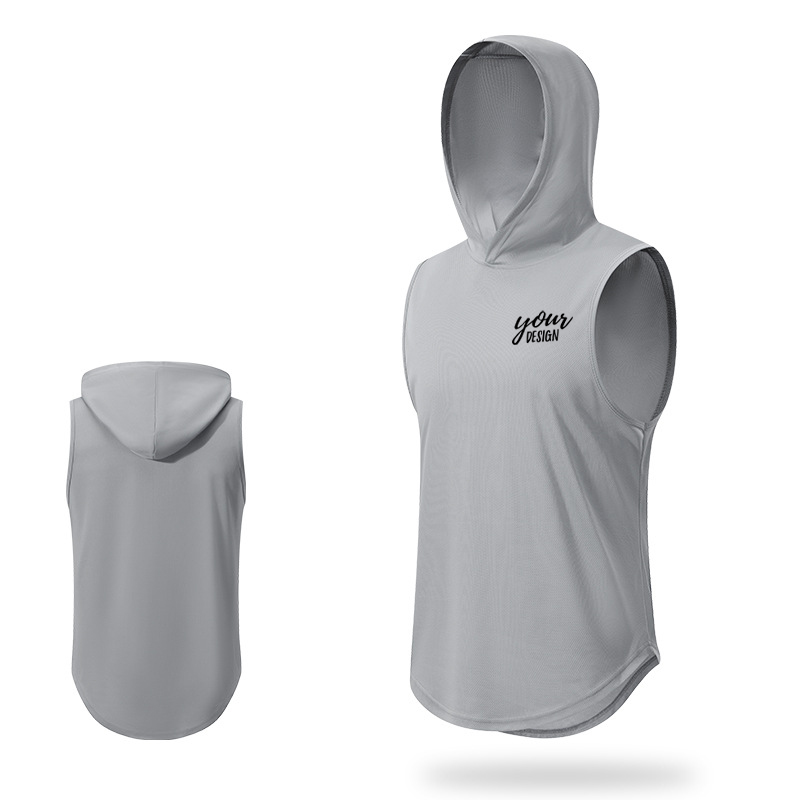 Custom Men's Sleeveless Gym Hoodies1