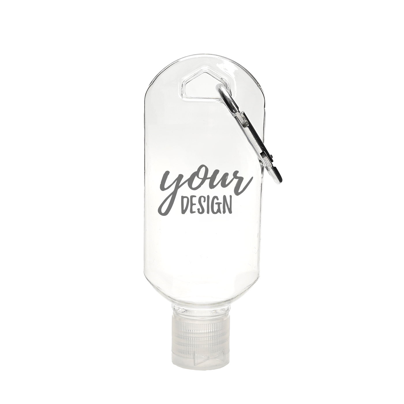 Custom 60ml Hand Sanitizer Gel Bottle With Carabine2