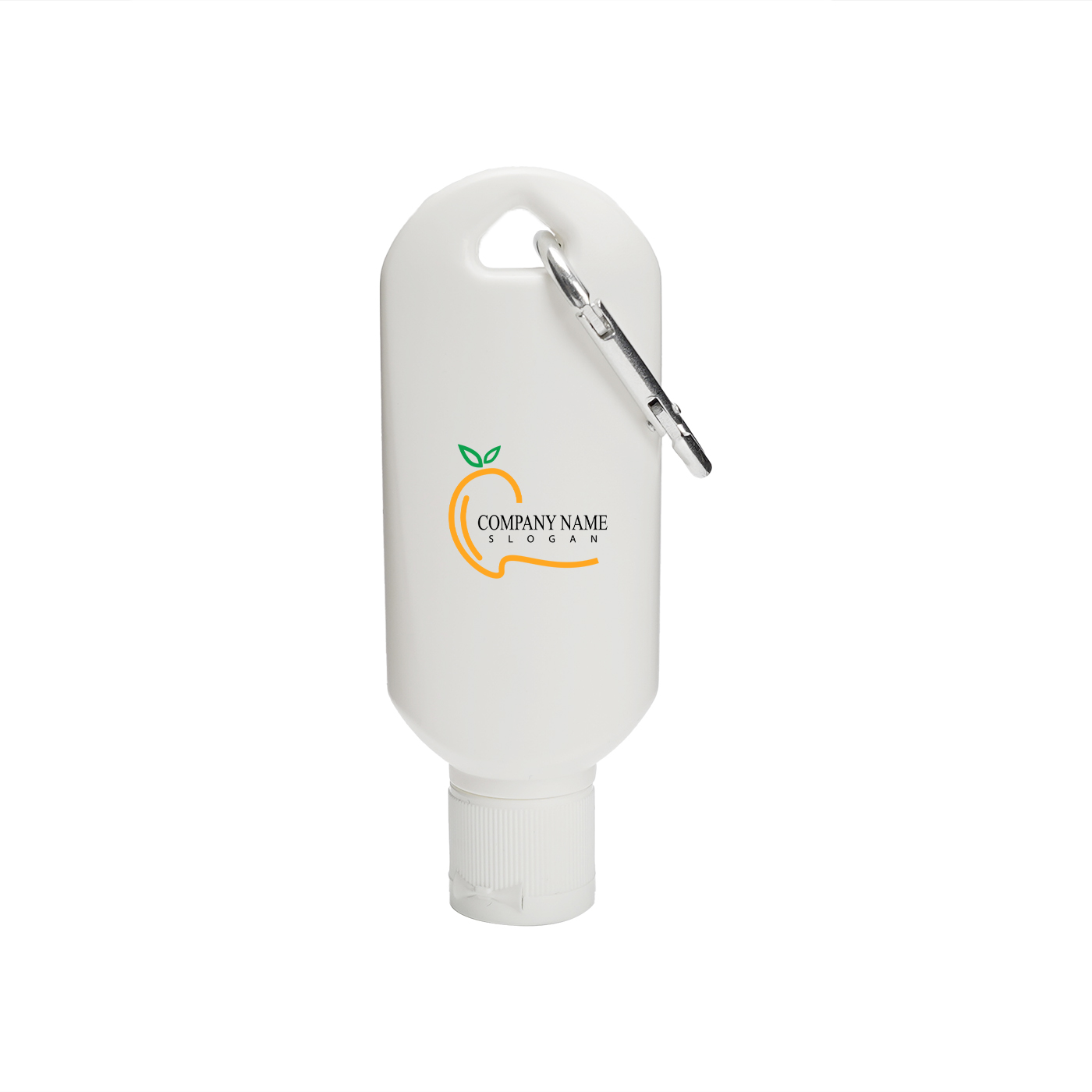 Custom 60ml Travel Bottle With Carabiner