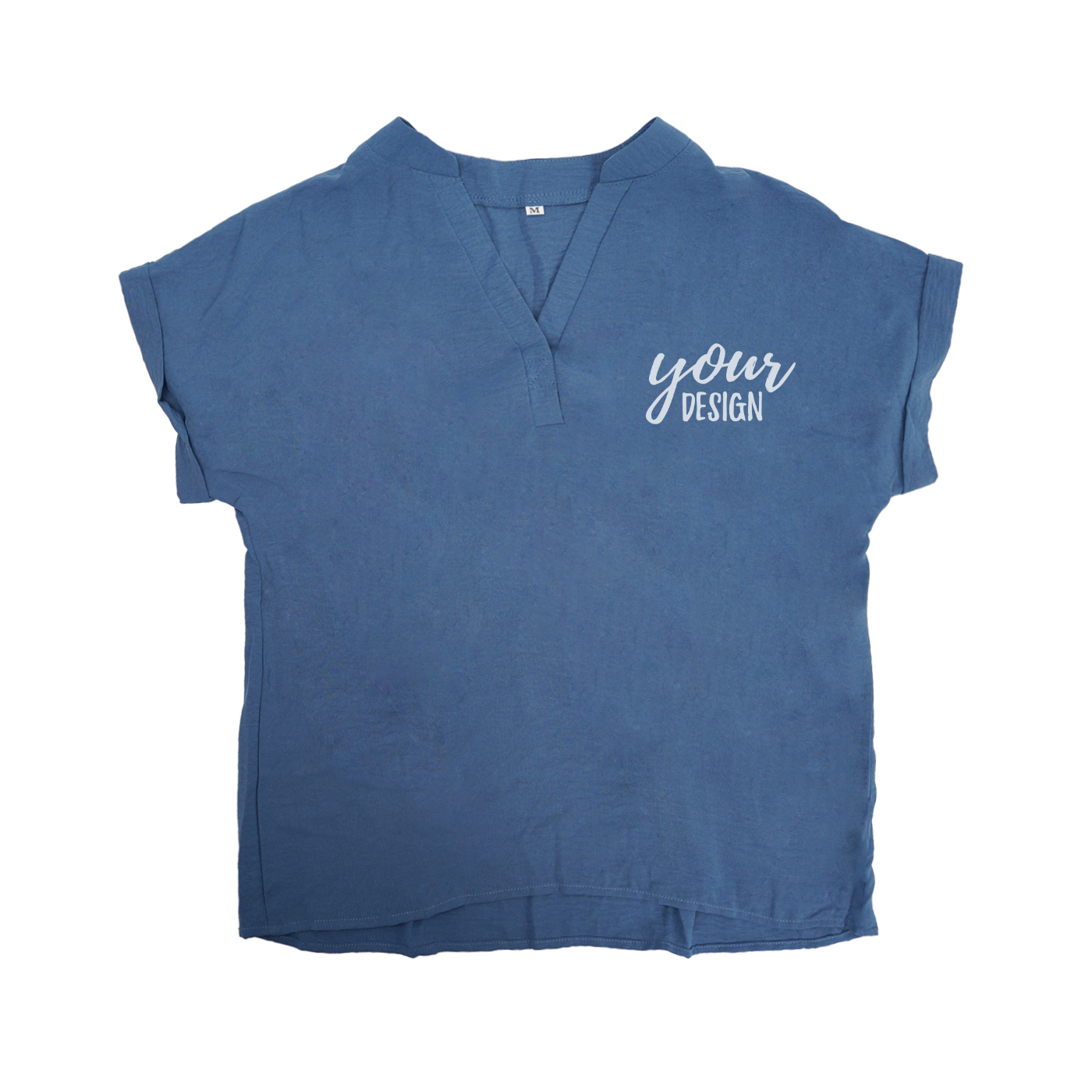 Promotional Casual V Neck Loose Chiffon Shirt1