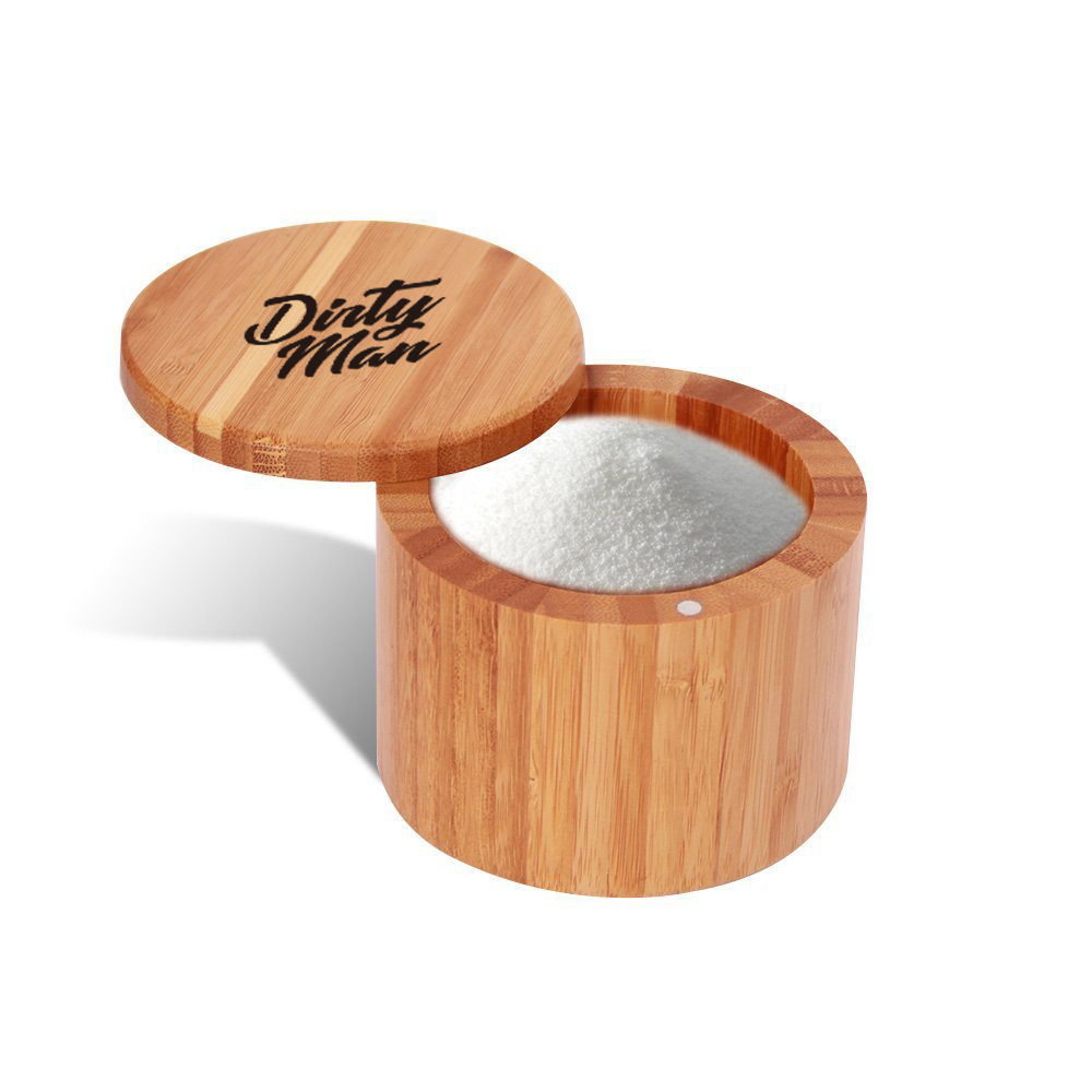 Custom Bamboo Salt Box With Lid 