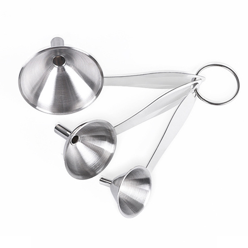 3Pcs Stainless Steel Kitchen Funnel Set